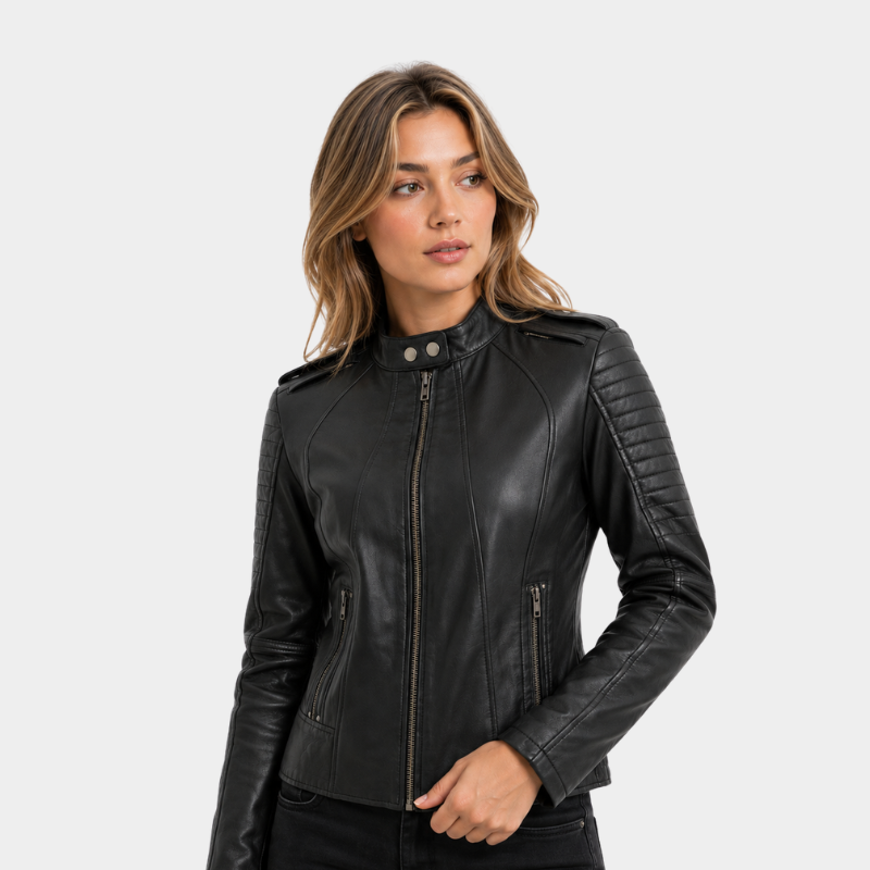 Biker - Women's Motorcycle Leather Jacke