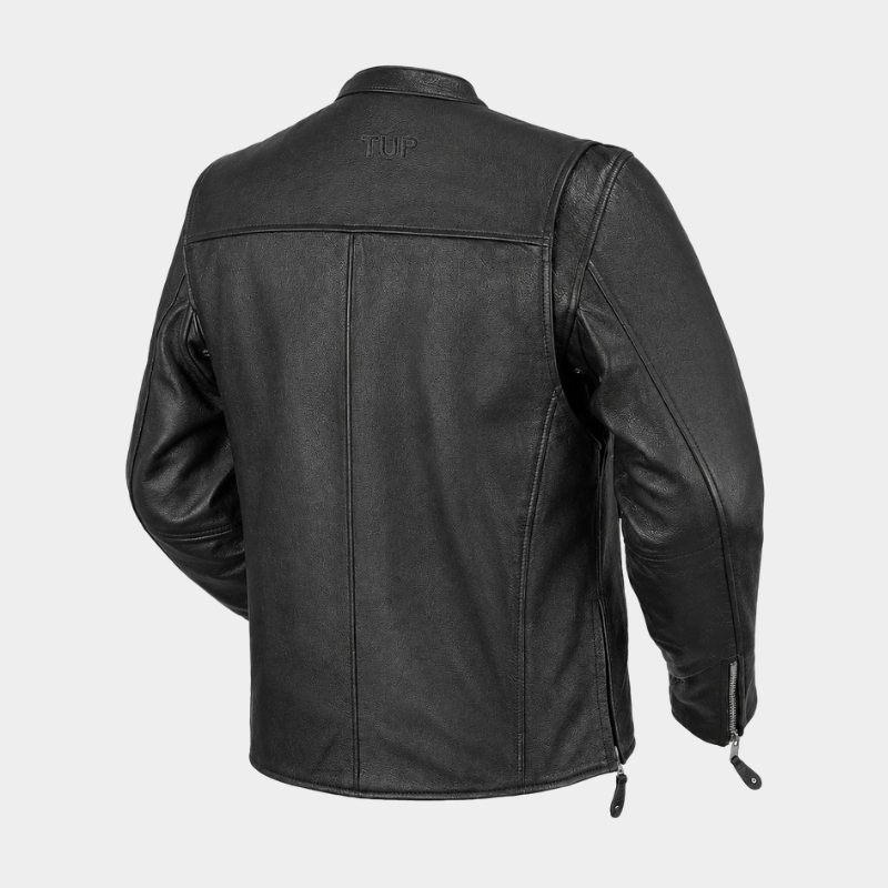Ace Men's Leather Motorcycle Jacket