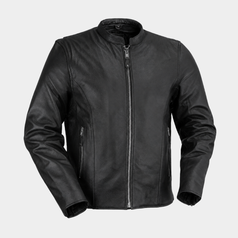 Ace Men's Leather Motorcycle Jacket