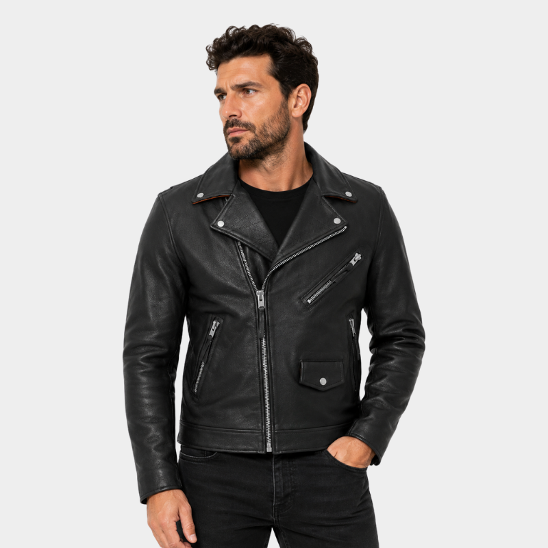 Arnold Men's Motorcycle Leather Jacket