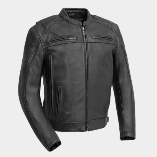 Chaos - Men's Leather Motorcycle Jacket