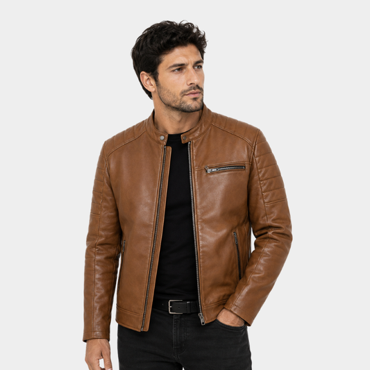 Dustin Men's Vegan Faux Leather Jacket