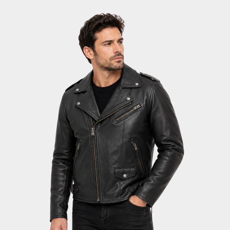 Enforcer Men's Motorcycle Leather Jacket