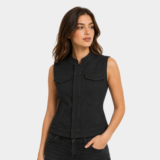 Ludlow Women's Motorcycle Canvas Vest