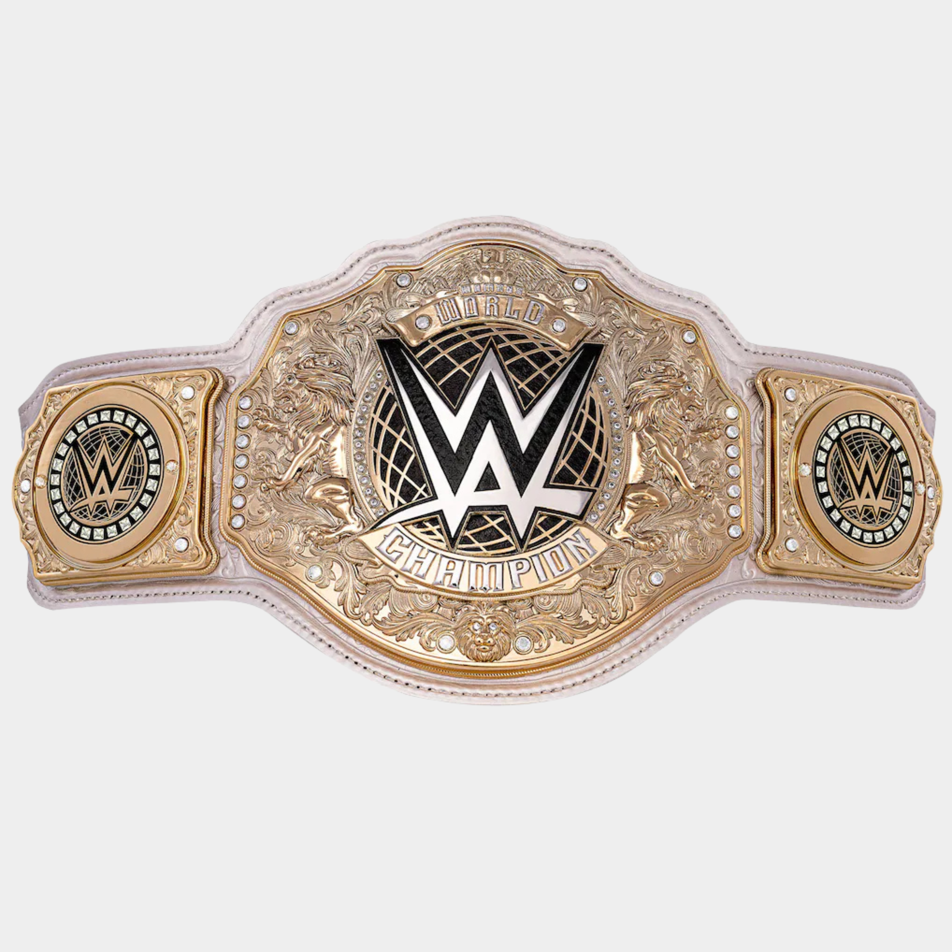 The Empress Women's Championship replica belt with premium gold-plated center plate and genuine leather strap