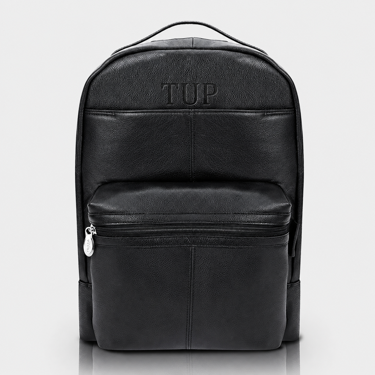 Black edition of The Lincoln executive leather backpack